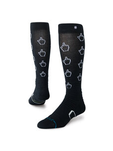 Stance Men's Snow Cursor Mid Poly Snowboard Socks | Black