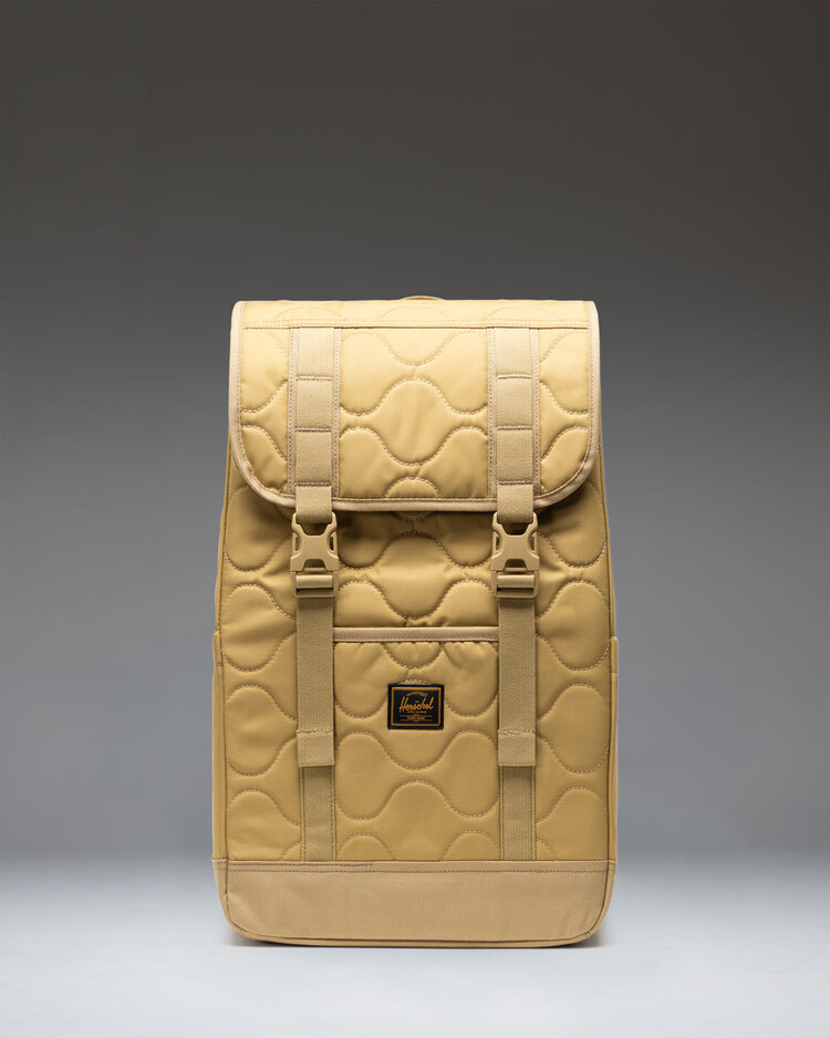 Herschel Retreat Quilted Capsule Backpack | Khaki Tonal