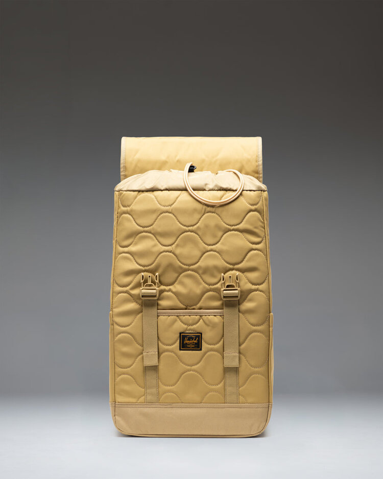 Herschel Retreat Quilted Capsule Backpack | Khaki Tonal