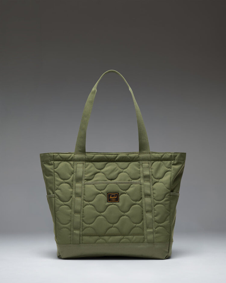 Herschel Heritage Quilted Capsule Tote | Loden Green Tonal