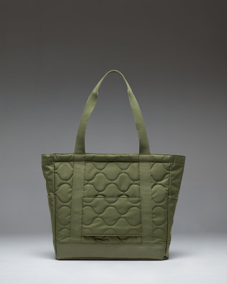 Herschel Heritage Quilted Capsule Tote | Loden Green Tonal