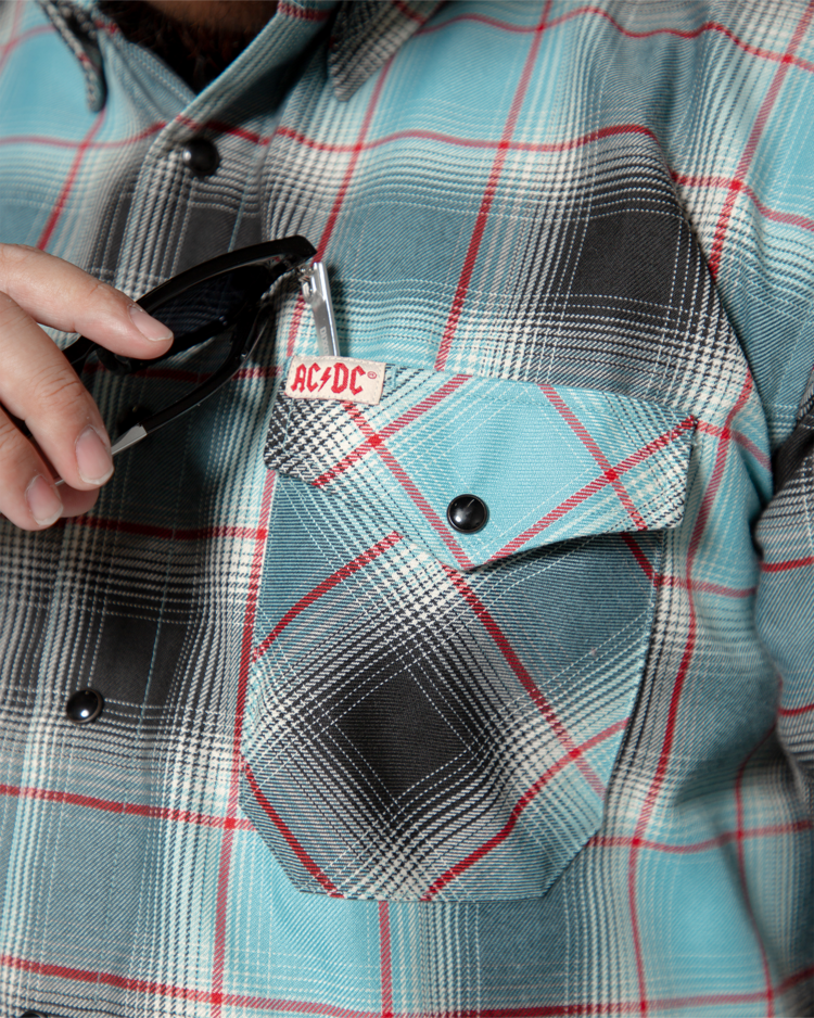 Dixxon AC/DC Dirty Deeds Done Dirt Cheap Flannel
