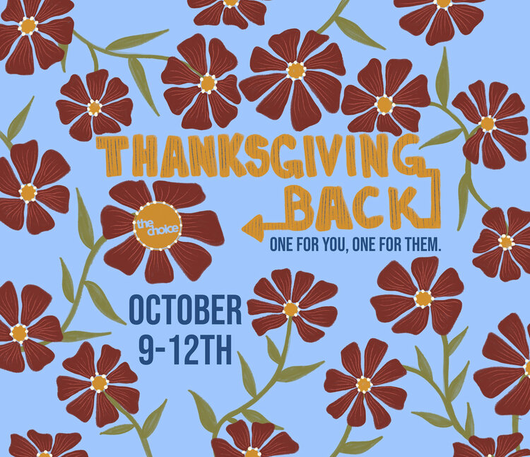 The Choice Shop Thanksgiving Back Donation