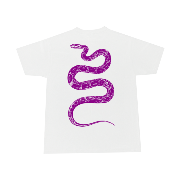 JENNY SKATEBOARDS Classic Snek Tee | White/Purple