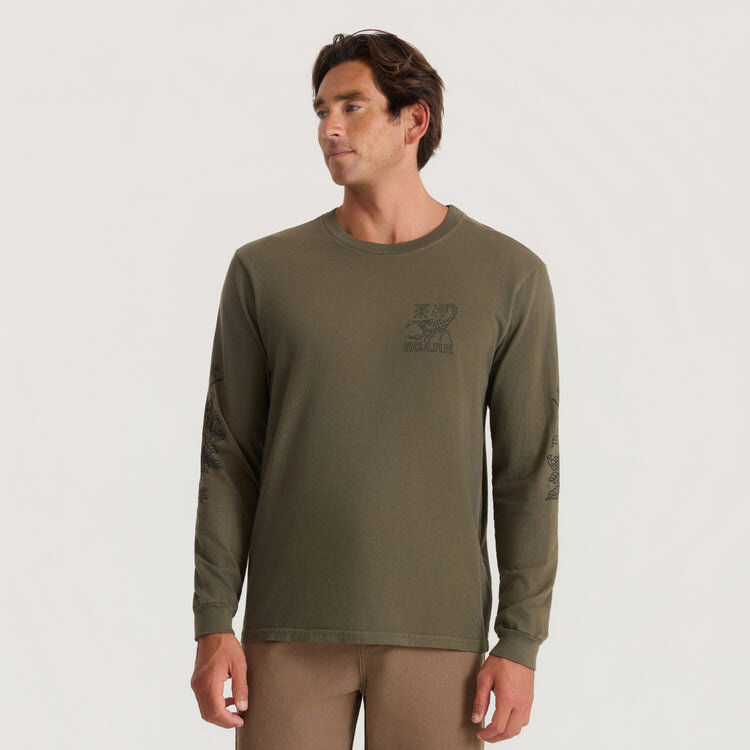 Roark Reading Ritual LS Tee | Military