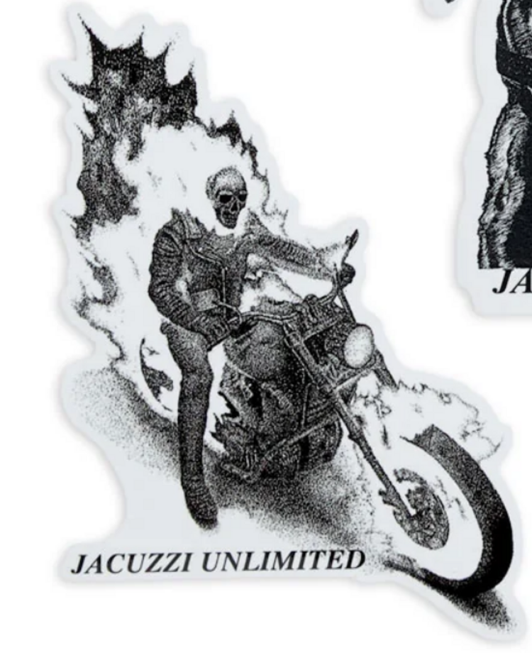 Jacuzzi Jacuzzi Unlimited Hell Rider Sticker