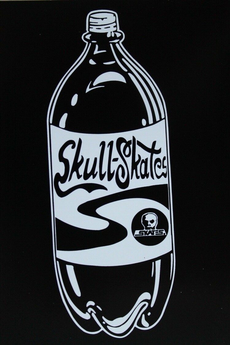 Skull Skates Skull Skates Coca Cola 2L Sticker