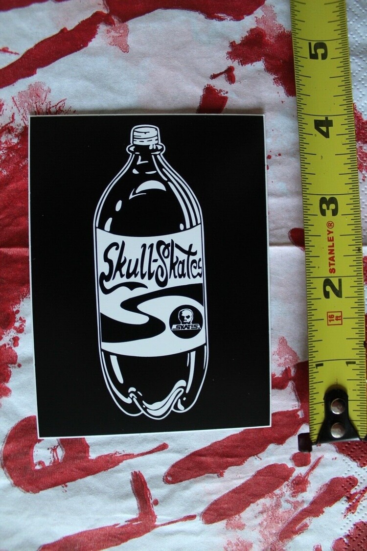 Skull Skates Skull Skates Coca Cola 2L Sticker