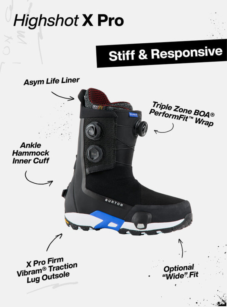 Burton Men's Highshot Xpro Step On Snowboard Boots | Black