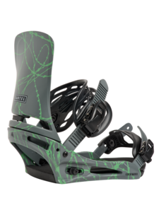 Burton Men's Cartel Snowboard Bindings | Gray / Green Volatage