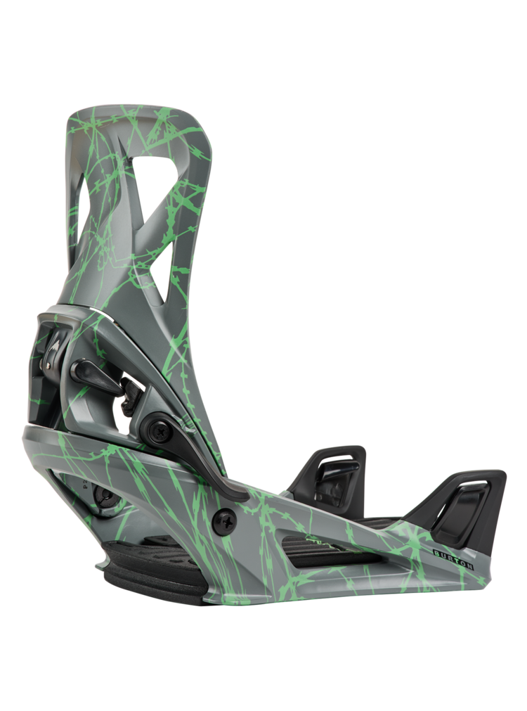 Burton Men's Step On Snowboard Bindings | Gray / Green Volatage