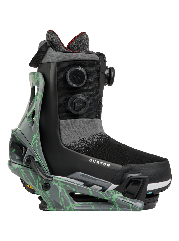 Burton Men's Step On Snowboard Bindings | Gray / Green Volatage