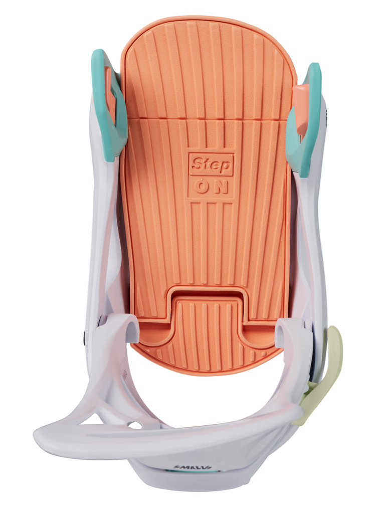 Burton Kids' Smalls Step On Snowboard Bindings | White / Multi