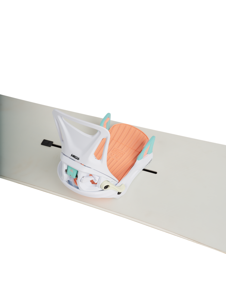 Burton Kids' Smalls Step On Snowboard Bindings | White / Multi
