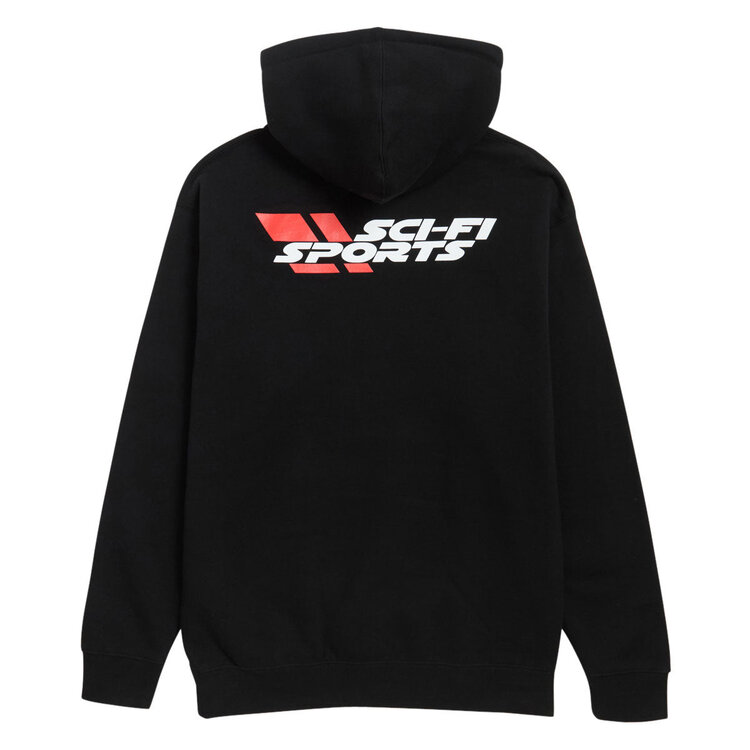 Sci-Fi Fantasy Sports Hooded Fleece | Black