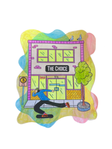 The Choice Shop Storefront Sticker | Colouring Contest