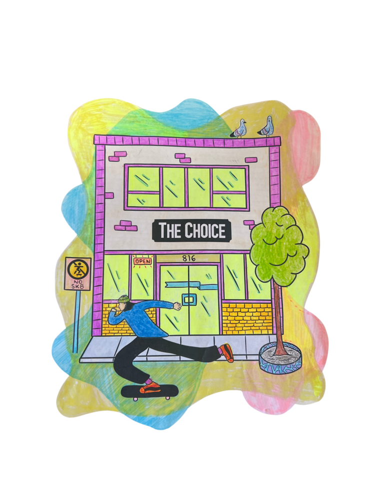 The Choice Shop Colouring Contest Sticker