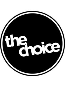The Choice Shop Circle Logo Sticker 4" | Black/White