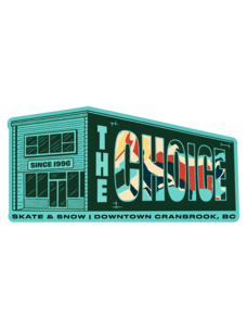 The Choice Shop Building Sticker | Blue