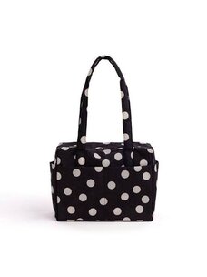 Baggu Everyday Cloud Bag | Black and Cream Polka Dot