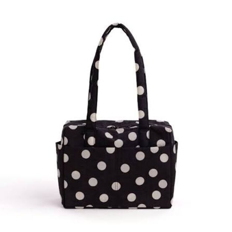 Baggu Everyday Cloud Bag | Black and Cream Polka Dot
