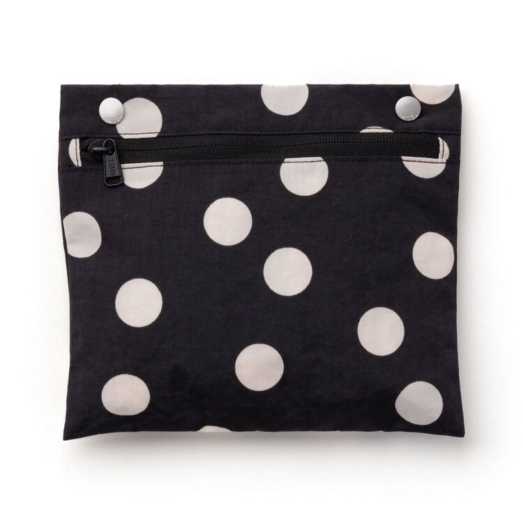 Baggu Everyday Cloud Bag | Black and Cream Polka Dot