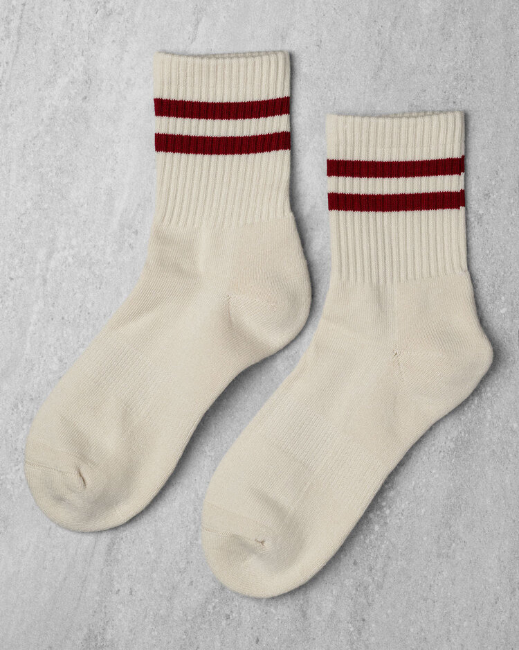 Unified Gym Socks | Mulberry Stripe