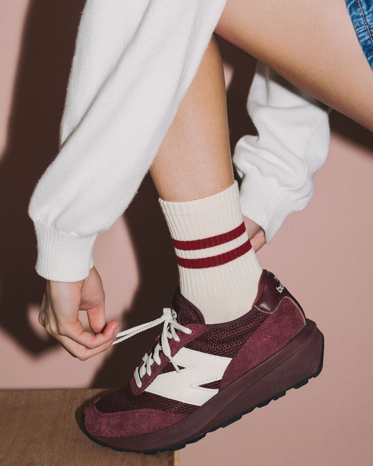 Unified Gym Socks | Mulberry Stripe