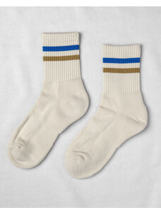 Unified Gym Socks | Blue/Gold Stripe