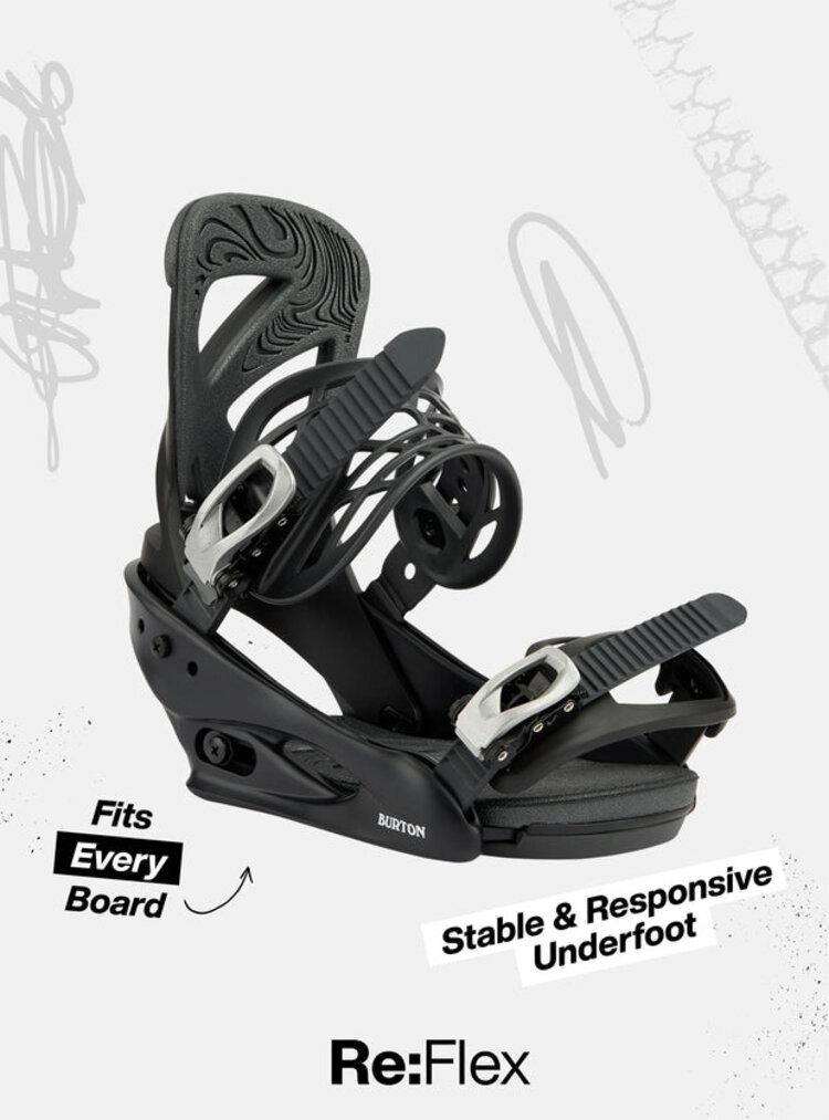 Burton Men's Freestyle Snowboard Bindings | Black