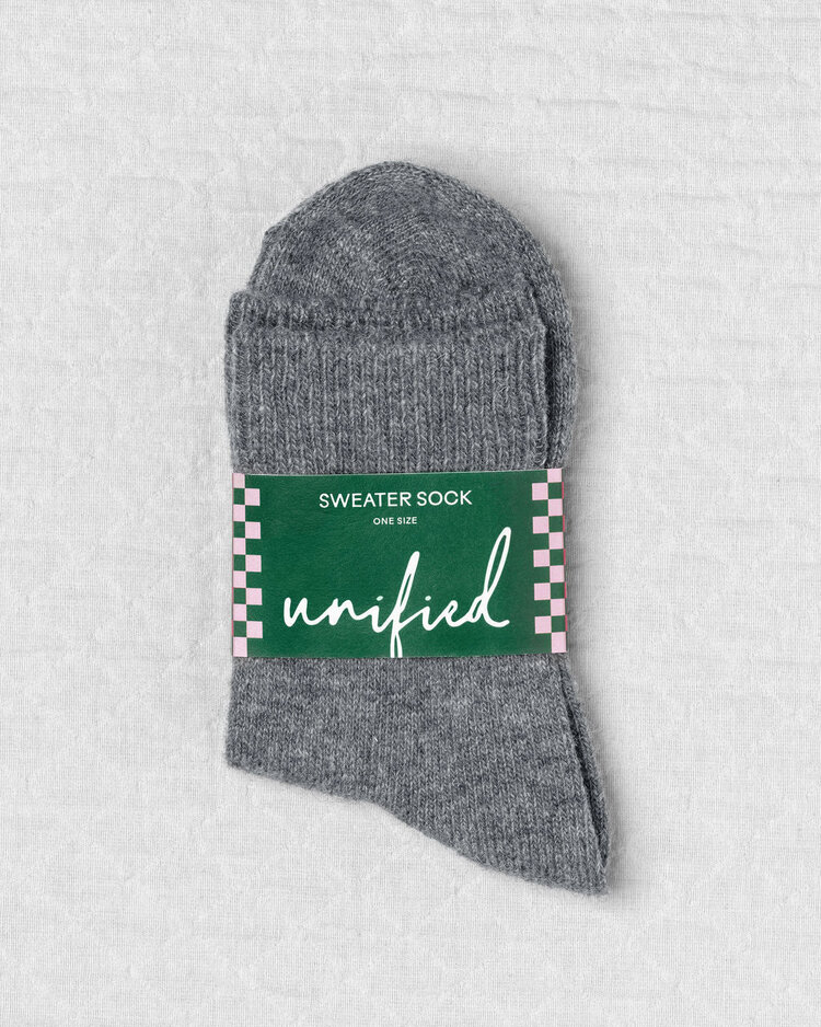 Unified Sweater Socks | Charcoal