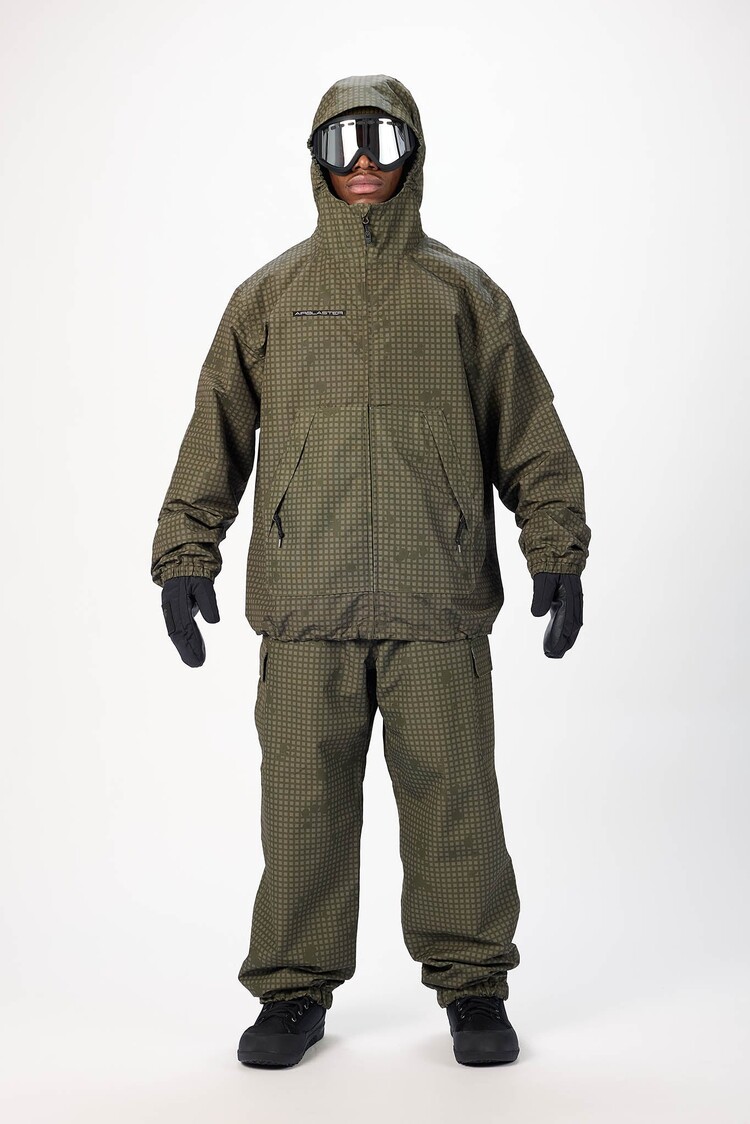 Airblaster Men's Access Jacket | Olive Grid