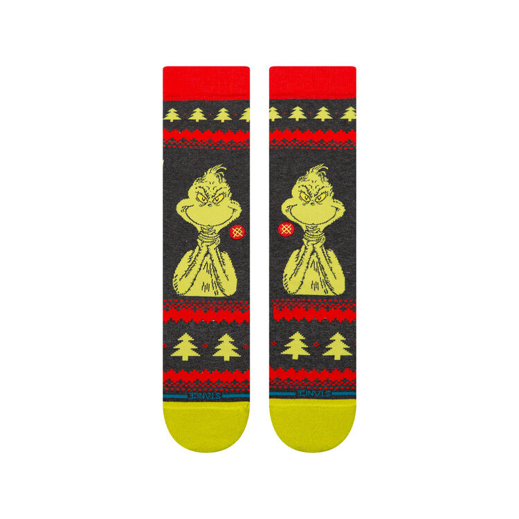 Stance Grinch Sweater Crew Socks | Black