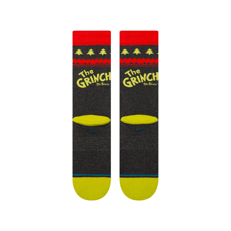 Stance Grinch Sweater Crew Socks | Black