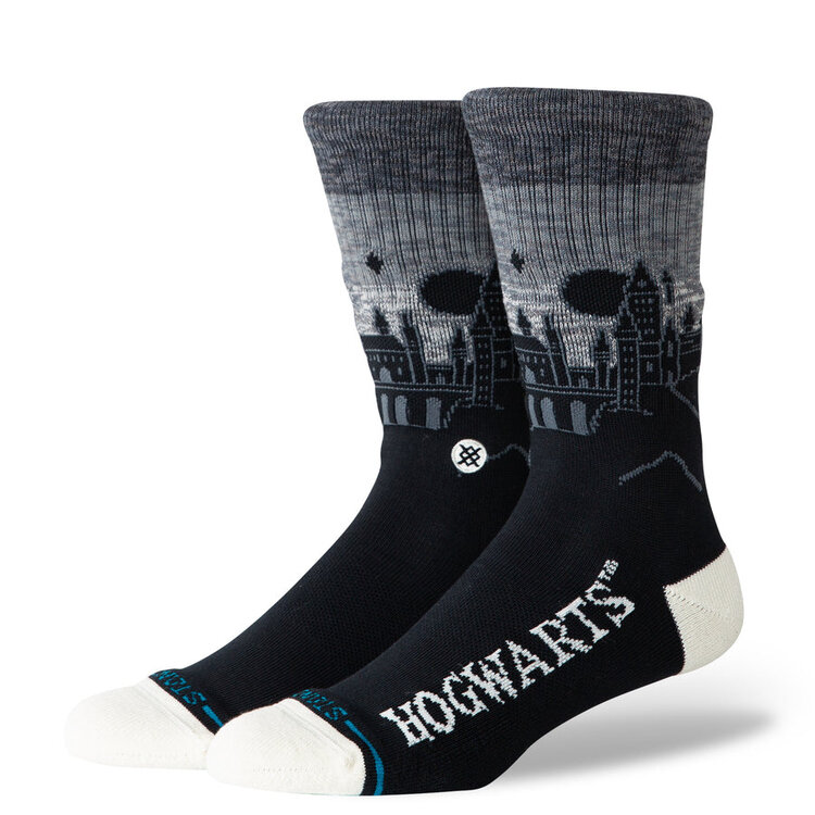 Stance Hogwarts Castle Crew Socks | Black