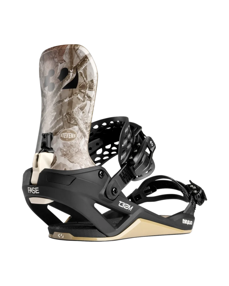 ThirtyTwo Men's T32M Stevens Fase Snowboard Bindings | Stevens Brown / Black
