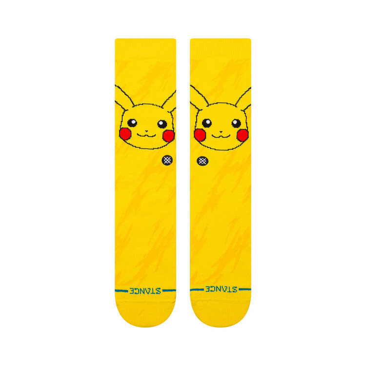 Stance Pikachu Bolt Crew Socks | Yellow