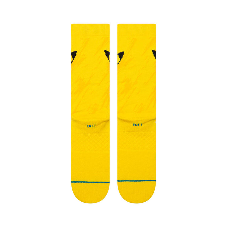 Stance Pikachu Bolt Crew Socks | Yellow