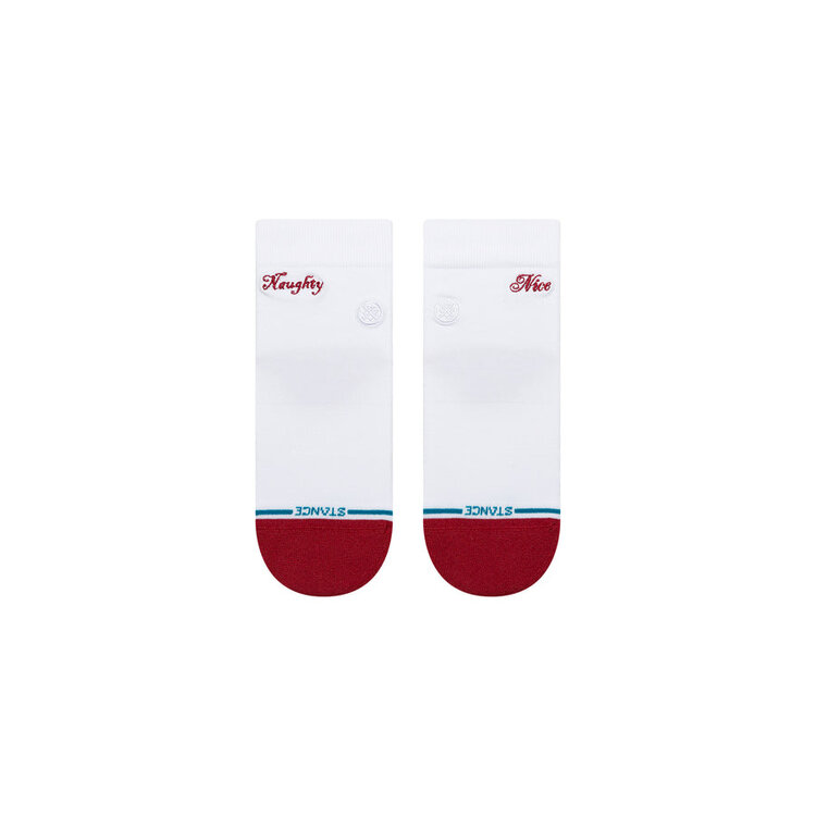 Stance Women's Naughty or Nice Quarter Socks | White