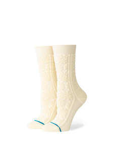Stance Women's Daisy Terry Crew Socks | Off White