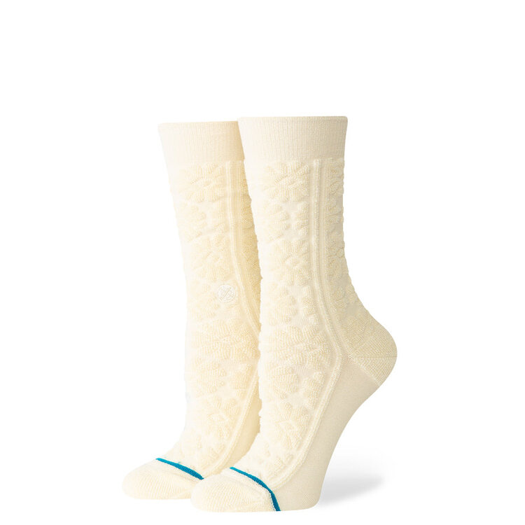 Stance Women's Daisy Terry Crew Socks | Off White
