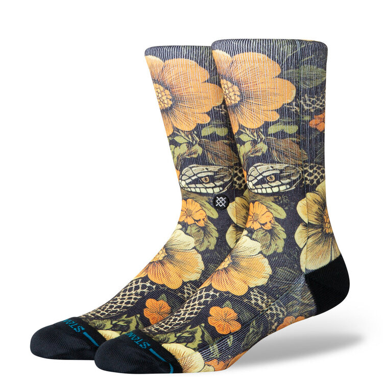 Stance Slither Crew Socks | Yellow
