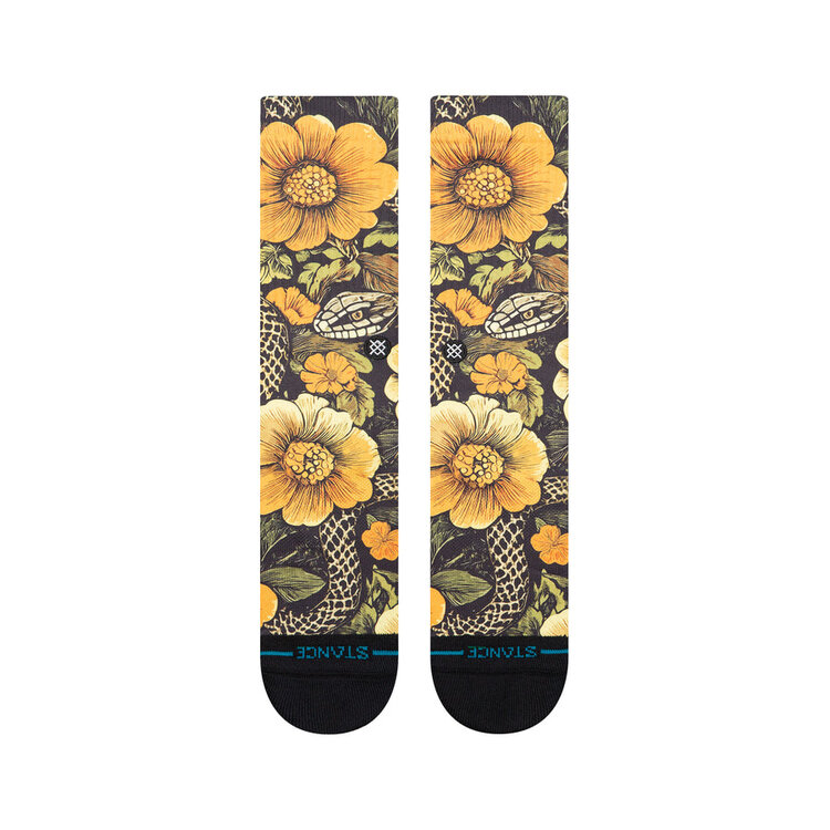 Stance Slither Crew Socks | Yellow
