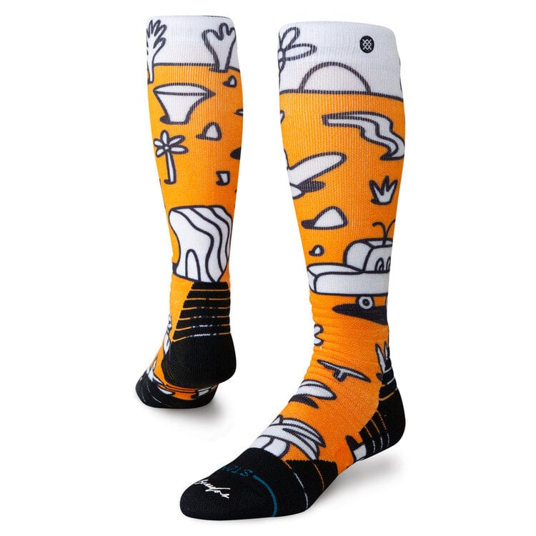 Stance Lucas Mid Poly Snow Socks | Orange