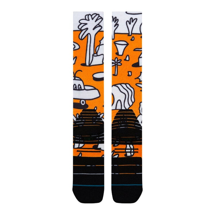 Stance Lucas Mid Poly Snow Socks | Orange