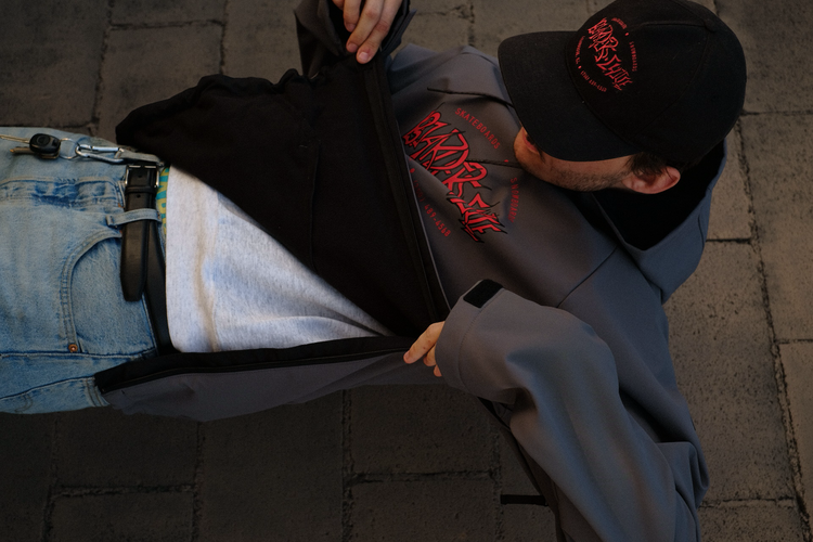 686 Technical Apparel 686 X The Choice Custom Waterproof Hood Boarders Choice | Rhino Grey