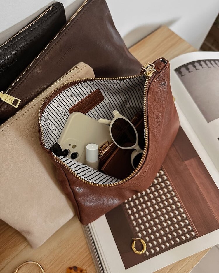 Louenhide Louie Pouch | Saddle Cognac