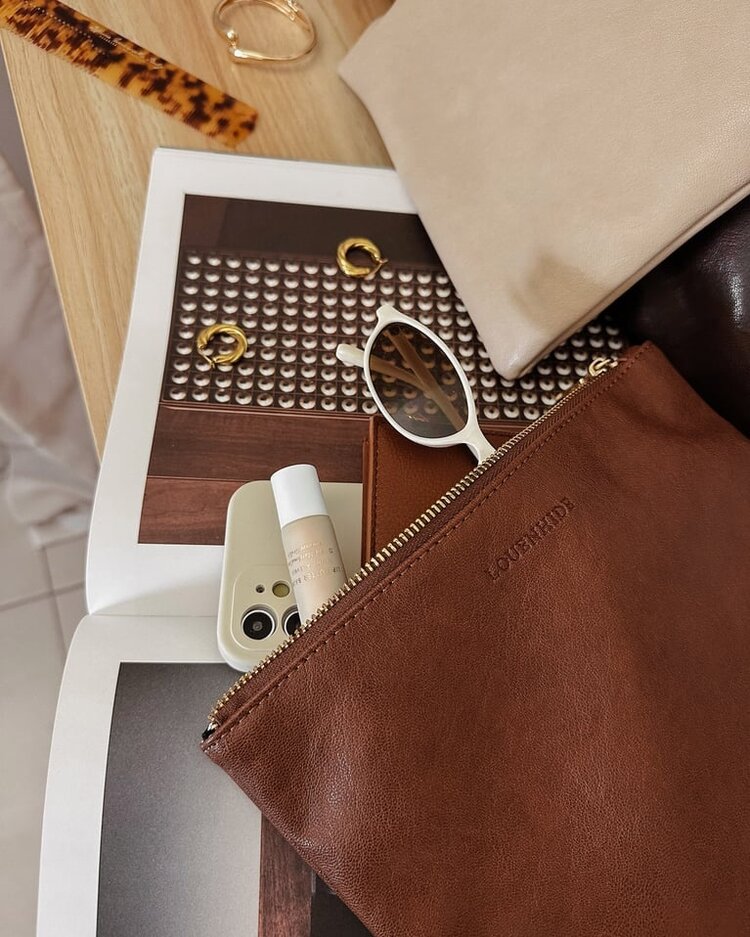 Louenhide Louie Pouch | Saddle Cognac