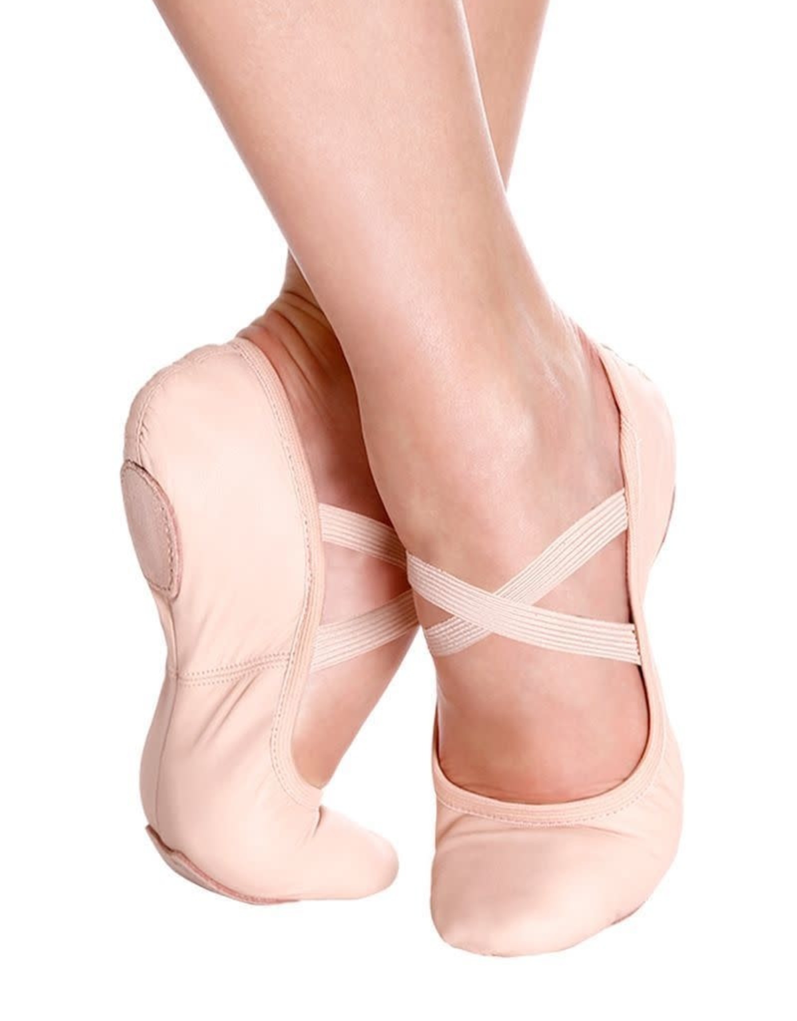 White leather So Danca split sole ballet shoes all sizes 