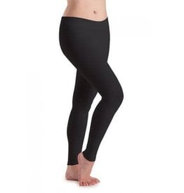 Motionwear Flat Waist Legging Ankle Length 7129 Petite Adult Black